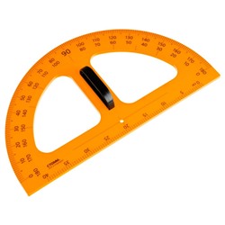 Транспортир классный 50см,180 гр. пластиковый, желтый, с ручкой ТР-13289 Стамм