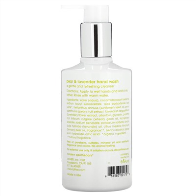 Lather, средство для мытья рук с грушей и лавандой, 295 мл (10 жидк. унций)