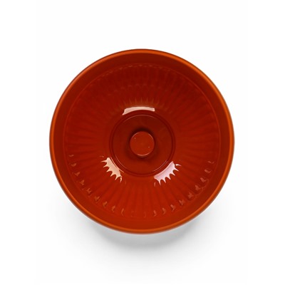 Кашпо - миска для цветов IDEA «Ливия», 12 л, d=39 см, h=19 см, пластиковое, коричневое