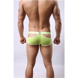 Салатовые мужские трусы-хипсы Cockon X Lace Boxer с вырезами
