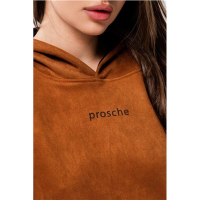 Свитшот 4 оверсайз короткий (Кэмел)