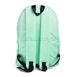 Рюкзак "Color Balance" подростковый 40x29x17 см (14 л) 250 г, нейлон, подклад, 1 отделение на молнии, 1 передний карман, аппликация из каучука, мятный