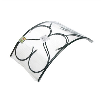 Арка садовая, 230×120×51 см, для вьющихся растений, металлическая, зелёная