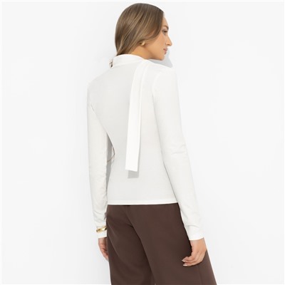 Лонгслив с креативным воротником, Гламур на максималках