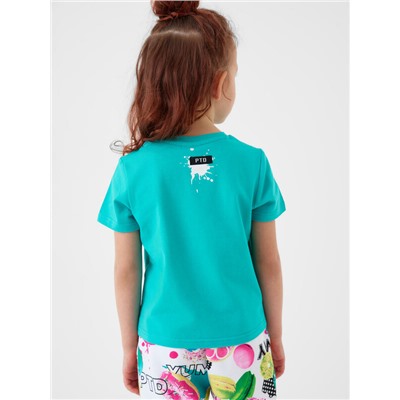 Фуфайка трикотажная для девочек (футболка)