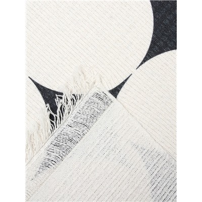 Плед с бахромой «Этель» Illusion, 130×180 см, белый