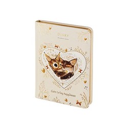 Ежедневник недатированный А6+ 240 стр. "Love me.Котики приносят счастье" 3-745/16 Bruno Visconti