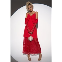 Кружевная юбка Пэрис (красный)