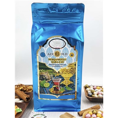 Азерчай черный с бергамотом 500гр