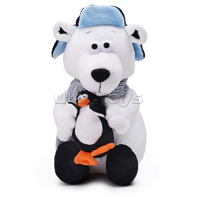 ДуRашки, Полярный медведь и Пингвин, 26 см, в коробке