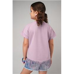 Футболка с бахромой для девочки Happyfox