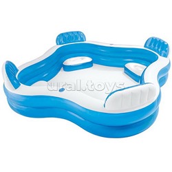 Бассейн надувной «Семейный», с 4 сиденьями, 229 х 229 х 66 см, от 3 лет, 56475NP INTEX