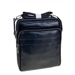 Сумка мужская из натуральной кожи, цвет черный