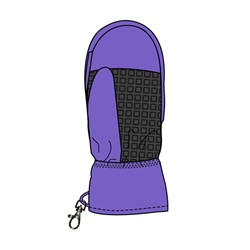 Варежки текстильные для девочек