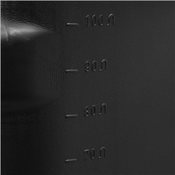 Бак для душа, 150 л, пластиковый, с крышкой, с резьбой под кран, чёрный