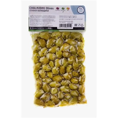 Оливки  Large Халкидики "EL GREKO" вак/уп 0,2