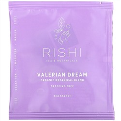 Rishi Tea, Organic Botanical Blend, Valerian Dream, Caffeine-Free, 15 Sachets, 1.05 oz (30 g)