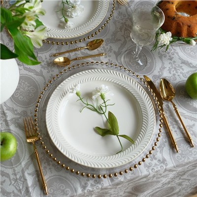 Скатерть «Этель» Classicism 146×110 см, 100% хлопок, саржа 190 г/м², с ВГМО