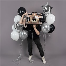 Шар (26''/66 см) Фигура, Фотоаппарат, 1 шт. в уп.