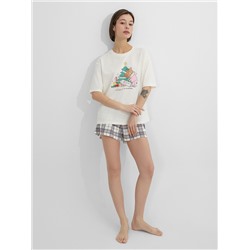 КОМПЛЕКТ ЖЕНСКИЙ (ДЖЕМПЕР, ШОРТЫ) 592591