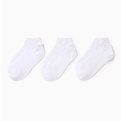 Носки женские KAFTAN Base, набор 3 пары, размер 36-39 (23-25 см) белые