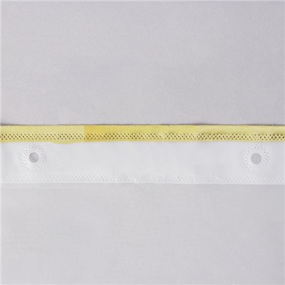 Штора для ванной Доляна «Лайн», 180×180 см, EVA, белая