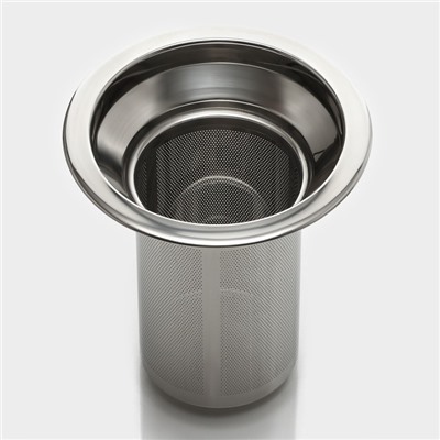 Заварочный чайник Magistro «Грани», 1 л, металлическое сито, стекло