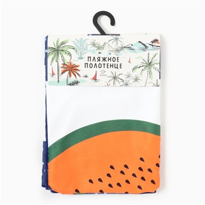 Полотенце пляжное «Этель» Watermelon, 70×140 см,250 г/м², 100% п/э
