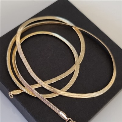 Цепочка на шею ювелирная бижутерия Итальянское золото (покрытие желтое 14к), арт.313.138