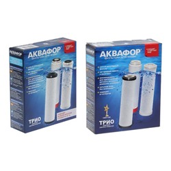 Комплект сменных картриджей для «Аквафор» Трио Норма, РР5-В510-04-02, умягчающий