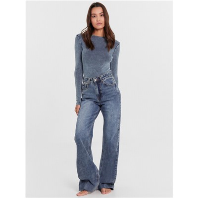 БРЮКИ ЖЕНСКИЕ ДЖИНСОВЫЕ 2024-2DTW1301-1