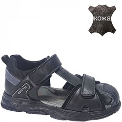 T-10640-A черн Сандалии для мальчиков (33-38)/8