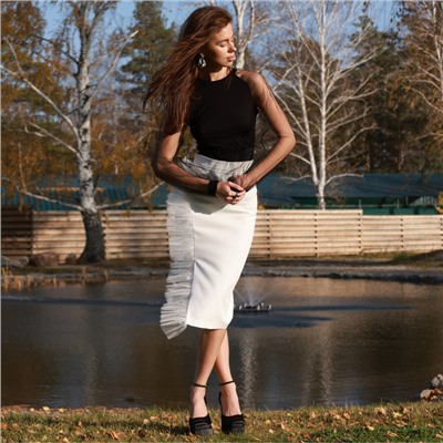 Джемпер боди женский MINAKU: PartyDress чёрный, размер 42