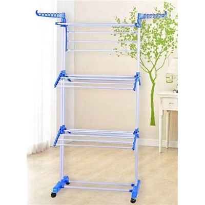 Сушилка для белья напольная 76x50x172 см / L68blue /уп 6/ 3,1 кг