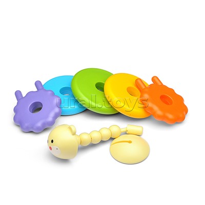 Пирамидка "Зверёк" в коробке