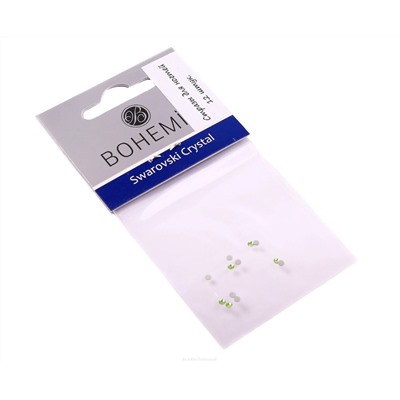 BHM Professional Bohemia Professional Стразы для ногтей, салатовый, 12 шт.