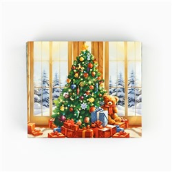 Упаковка для кондитерских изделий новогодняя «Счастливых мгновений», 20×17×6 см