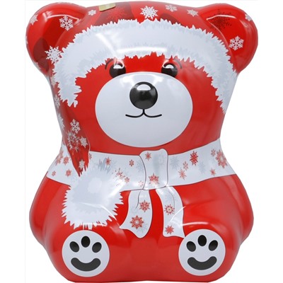 Черный дракон. Новый год. Медвежонок «Новогодний» (красный) 50 гр. жест.банка