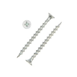 Саморез 3.8×51, потай, крупная резьба, шлиц PH, белый цинк, 6.5 кг