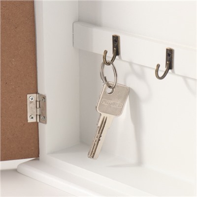 Ключница настенная «Любимый дом», дерево, 5 крючков, 5.8×19×25.5 см