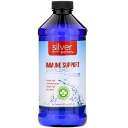 American Biotech Labs, Silver Biotics, ежедневная добавка для укрепления иммунитета с технологией SilverSol, 473 мл (16 жидк. унций)