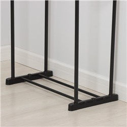 Вешалка - стойка напольная для одежды LaDо́m, двойная, телескопическая, 80×42×90(150) см, чёрная