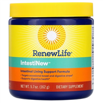 Renew Life, IntestiNew, формула для поддержки слизистой оболочки кишечника, 5.7 унций (162 г)