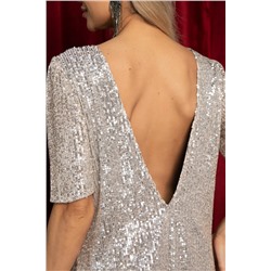 Платье праздничное Блестящий закат (белое) П14456-39М