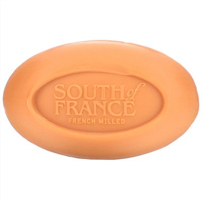 South of France, кусковое мыло французского помола с органическим маслом ши, запах абрикоса, 170 г (6 унций)