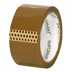 Клейкая лента 48 мм х 57 м коричневая 40 мкм N5066-01 inФОРМАТ