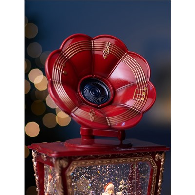 Фигура светодиодная «Граммофон» 36×16×9 см, от батареек 3хААА, музыка, USB, свечение тёплое белое