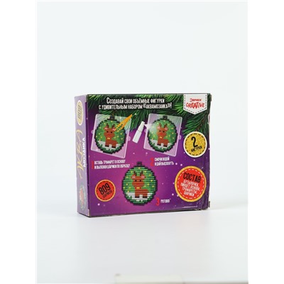 УЦЕНКА Аквамозаика «Шары с Дед Морозом и Олененком»