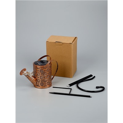 УЦЕНКА Фонарь подвесной на солнечной батарее «Лейка», 9.5×21×15 см, нити 60 см, 37 LED, Т/БЕЛЫЙ 10