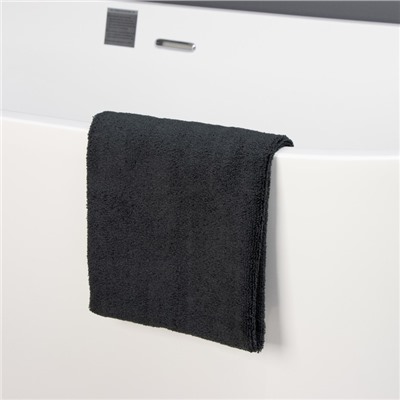 Тряпка для пола Raccoon, 220 г/м², 60×80 см, микрофибра, ультразвуковая обработка края, 2 шт, черная